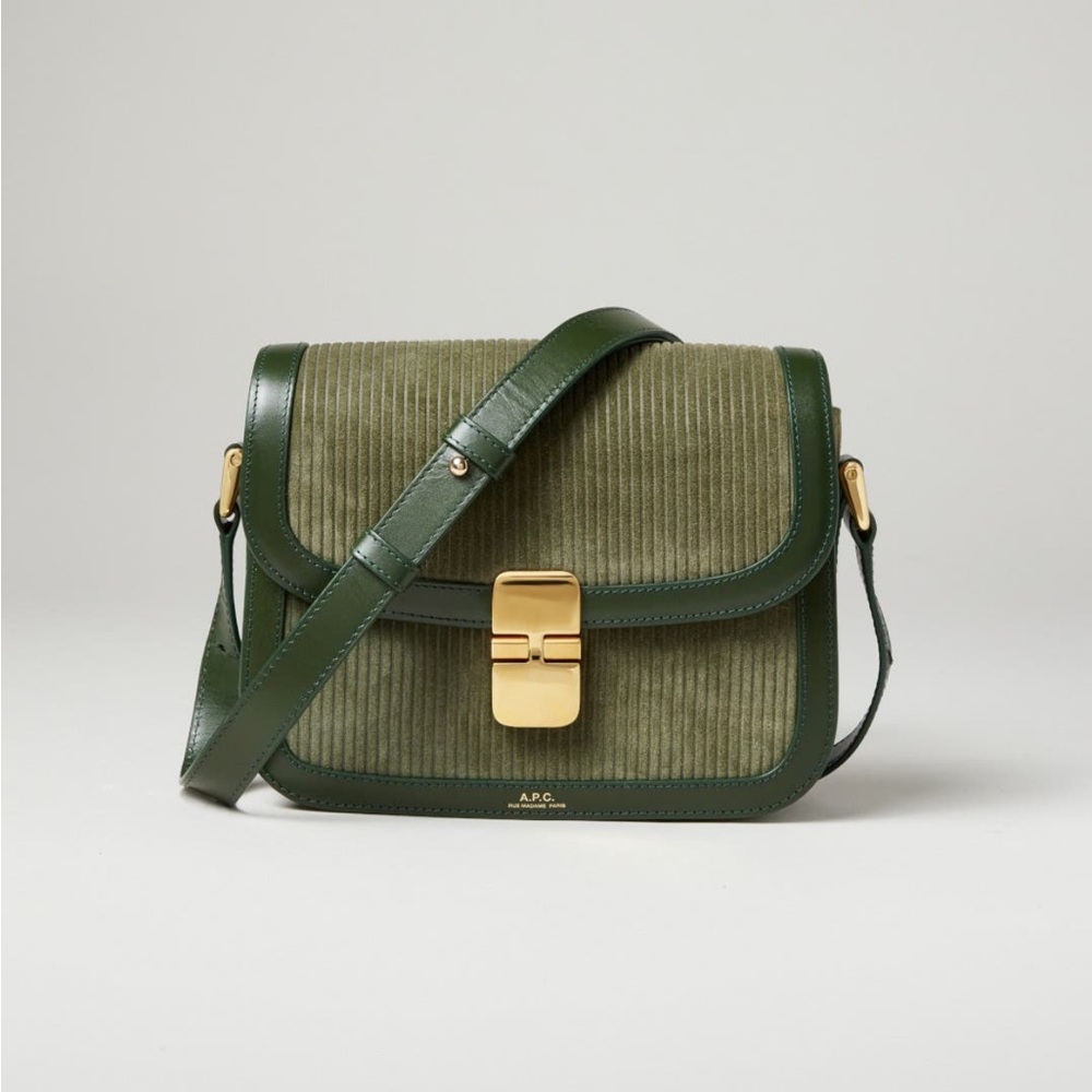 A.P.C. Crossbody Bag with Gold Accents